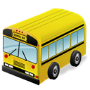 transportation, Bus, vehicle Black icon