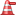 cone, Minus, Traffic DarkRed icon