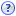 question, White RoyalBlue icon