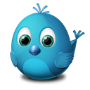 twitter, bird, Animal Black icon