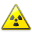 Radioactive, nuclear Black icon