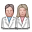 woman, Doctors, Man, Users DimGray icon