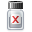 x, vial DarkGray icon