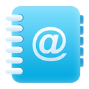 Address, Book LightSkyBlue icon