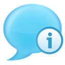 Chat, Info LightSkyBlue icon