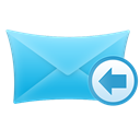mail, Recieve Black icon