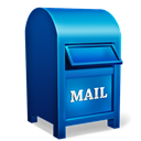 postbox, Mailbox MidnightBlue icon