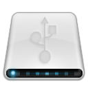 Usb, drive Gainsboro icon