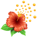 Flower, Allergen, weather, pollen, Allergy Black icon