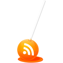 feed, Rss, sucker DarkOrange icon