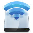 Disk, wireless, Hdd, harddisk LightSteelBlue icon