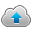 upload, on, Cloud DimGray icon