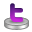 twitter, purple Icon