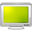 monitor, Computer, screen YellowGreen icon
