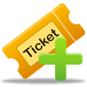 Ticket Black icon