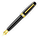 Signature, write, Pen Black icon