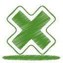 green, delete OliveDrab icon