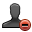 remove, user DarkSlateGray icon