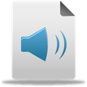 File, Audio Gainsboro icon
