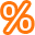 Percent, credit DarkOrange icon