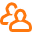 Customers DarkOrange icon