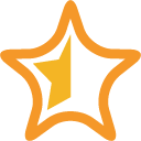 half, star Goldenrod icon