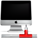 network, Apple, screen, Imac, monitor, Computer Black icon