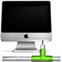 Imac, Computer, monitor, screen, network, Apple Black icon
