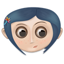 user, Coraline, Girl DarkSlateGray icon