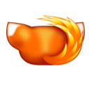 Fox, Firefox, Animal Black icon
