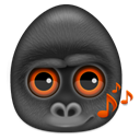 monkey, Animal, gorilla DarkSlateGray icon