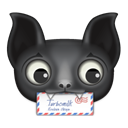 bat, mail, Animal DarkSlateGray icon