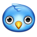 twitter, Animal, bird Black icon