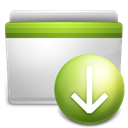 Folder, download Black icon