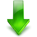 Arrow, Down Black icon