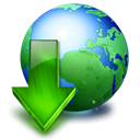 planet, Browser, internet, download, international, global, globe, world, earth Black icon