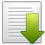 Arrow, download, Down, document WhiteSmoke icon