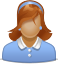Girl, woman, lady, Female, user SaddleBrown icon