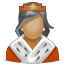 woman, Queen, royal, user DimGray icon