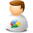 Buzz, google, user Black icon