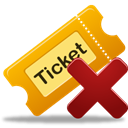remove, Ticket Black icon
