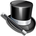 wizard, hat Black icon