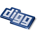 Digg, social media Black icon