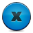 Blue, button, Close DodgerBlue icon