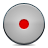 grey, button, record Silver icon