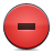 button, delete, red Icon