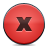 button, red, red aplhabet Icon