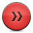 red, fastforward, button Icon