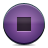 button, stop, violet Icon