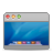 Aqua, Desktop SteelBlue icon